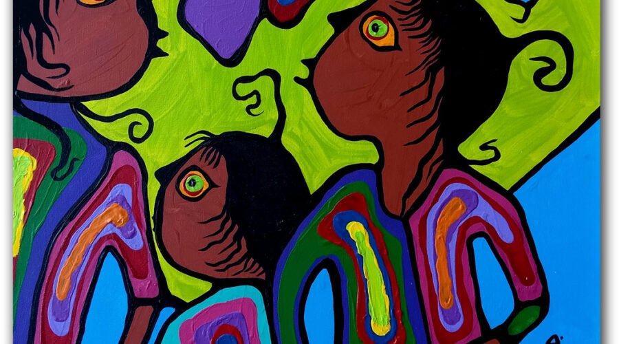 Just be | An original painting by Norval Morrisseau